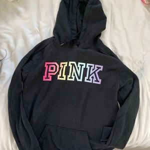 NEW WITH TAGS size xs oversized PINK by victoria’s secret hoodie